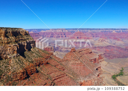 The red slopes of the Grand Canyon in America's Park. The red slopes of the Grand Canyon in America's Park. 109388752