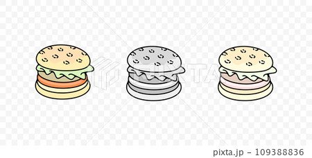 Burger, hamburger, fast food, food, meal, eat and eating, graphic design. Sandwich, eatery, cookery, catering and canteen, vector design and illustration Burger, hamburger, fast food, food, meal, eat and eating, graphic design. Sandwich, eatery, cookery, catering and canteen, vector design and illustration 109388836
