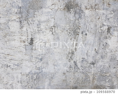 Abstract light grey grunge decorative stucco wall background 109388970