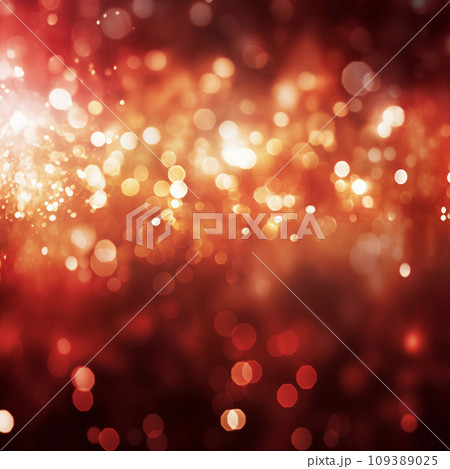 キラキラ輝く赤い光の背景 AI画像 キラキラ輝く赤い光の背景 AI画像 109389025