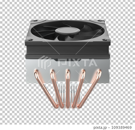 Low-profile computer processor cooler 109389469