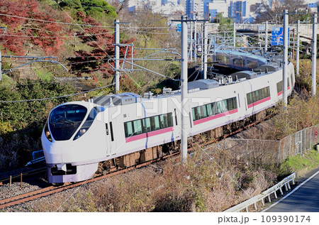 常磐線　偕楽園ー赤塚　JR東日本　E657系　K13編成（勝田）　ひたち　ときわ 109390174