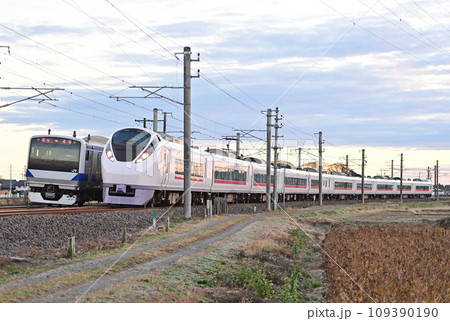 常磐線　赤塚ー内原　JR東日本　E657系　K14編成（勝田）　ひたち　ときわ　E531系　K455 109390190