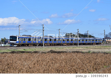 常磐線　赤塚ー内原　JR東日本　E531系　K459編成（勝田） 109390243