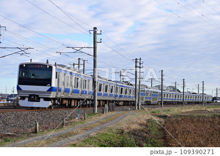 常磐線 赤塚ー内原 JR東日本 E531系 K401編成(勝田) 常磐線 赤塚ー内原 JR東日本 E531系 K401編成(勝田) 109390271