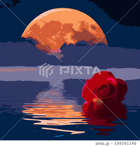 Flowers moon  109391148