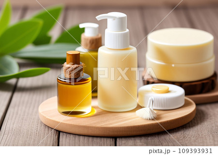 A set of handmade natural cosmetics. A set of handmade natural cosmetics. 109393931