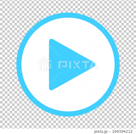 簡單的淺藍色遊戲標記 簡單的淺藍色遊戲標記 109394212