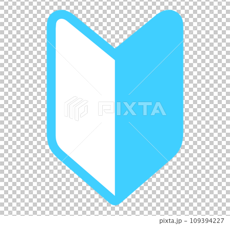 Simple light blue beginner mark Simple light blue beginner mark 109394227