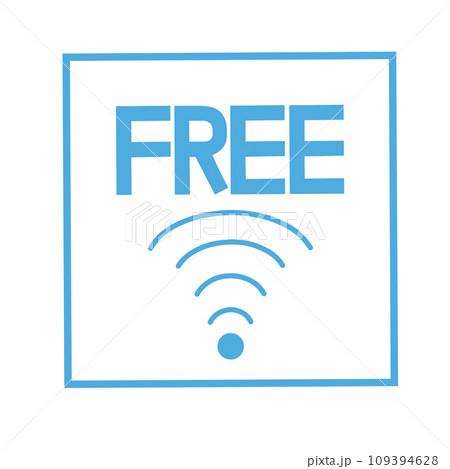 Free フリーWi-Fiのイラスト Free フリーWi-Fiのイラスト 109394628