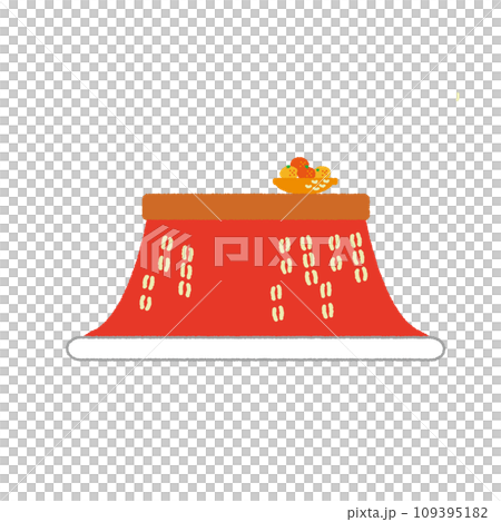 みかんとこたつのイラスト 109395182