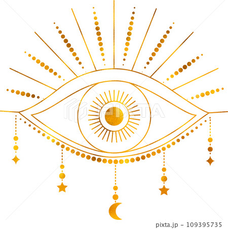 Golden all seeing eye. 109395735
