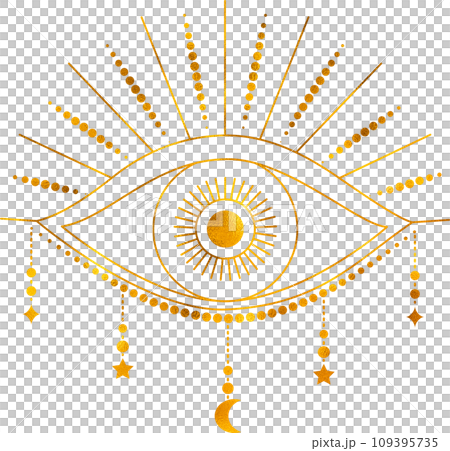 Golden all seeing eye. 109395735
