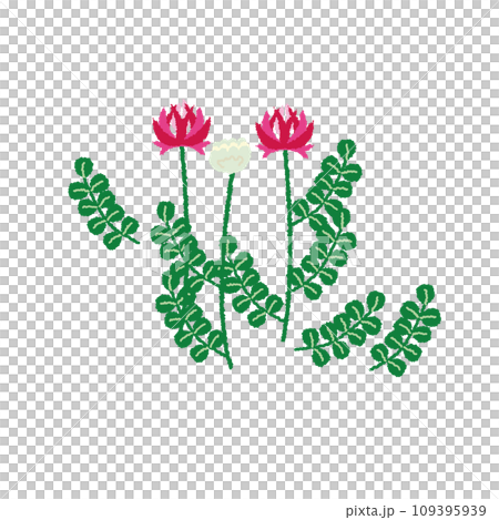 シンプルなレンゲのイラスト 109395939