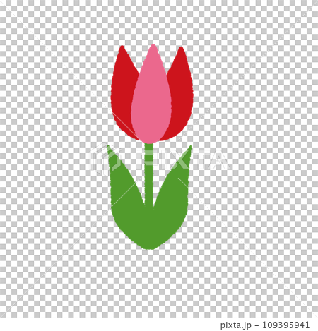 simple tulip illustration simple tulip illustration 109395941