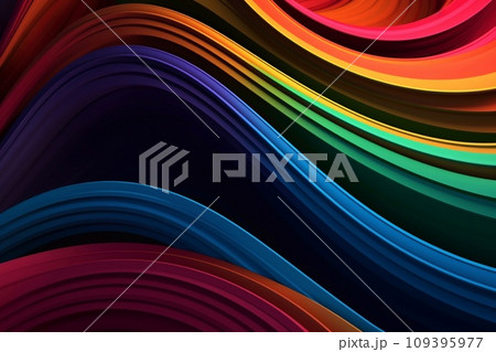 abstract colorful background with smooth lines. 109395977