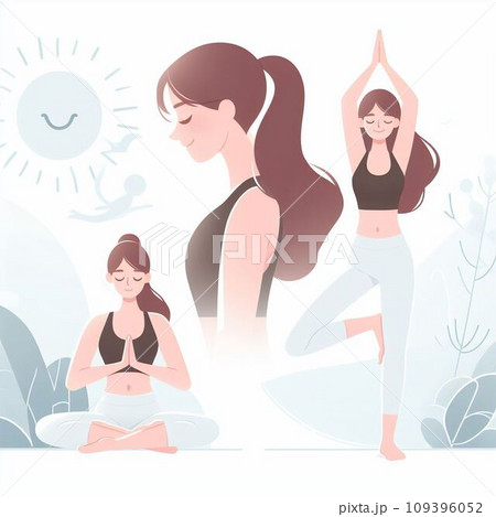 ヨガの女の子たち ヨガの女の子たち 109396052