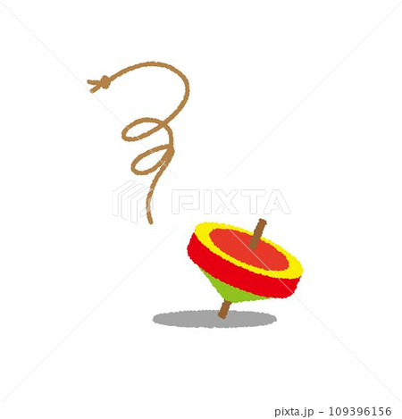 コマ回しのイラスト 109396156