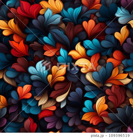 Seamless abstract floral pattern. Colorful background. illustration. Seamless abstract floral pattern. Colorful background. illustration. 109396519