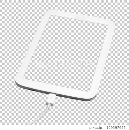 tablet computer with black screen isolated on white background ,include clipping path 109397635