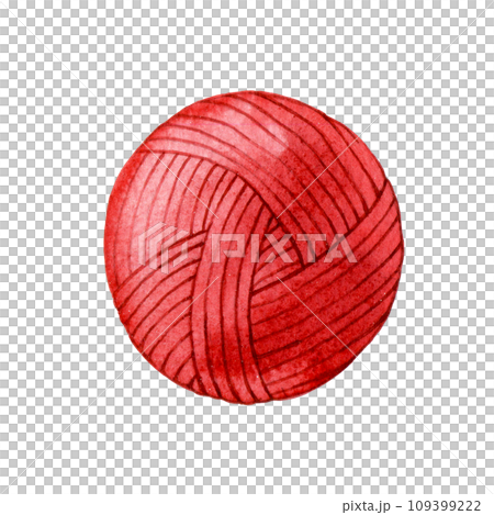 watercolor drawing, ball of wool for knitting, crocheting, needlework. watercolor drawing, ball of wool for knitting, crocheting, needlework. 109399222