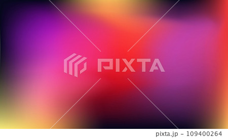 Mockup social media advertisement festival banners. Template for presentation wallpaper. Violet lilac blurred red wine spots orange gradient background. Vector purple black coral apricot cards flyer.  109400264
