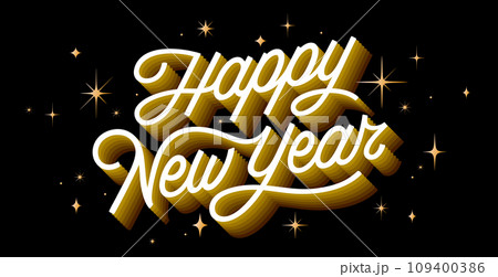 Lettering. Happy New Year 109400386