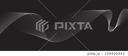 black and white wavy stripes background. Vector illustration black and white wavy stripes background. Vector illustration 109400842