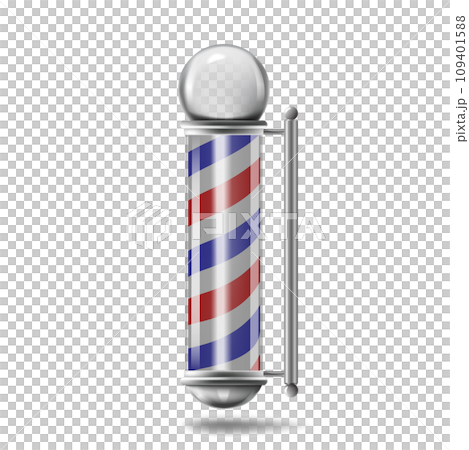 Barber pole isolated on white Barber pole isolated on white 109401588