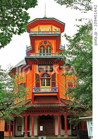 山形市郷土館 霞城公園 旧済生館本館 国指定重要文化財 三層楼正面 山形市郷土館 霞城公園 旧済生館本館 国指定重要文化財 三層楼正面 109401642