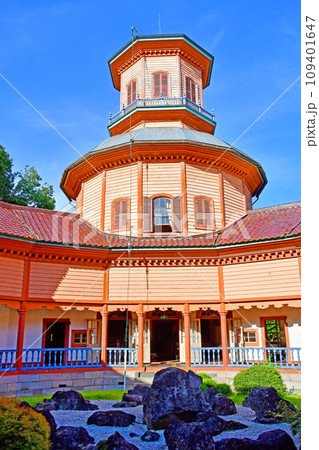 山形市郷土館　霞城公園　旧済生館本館　国指定重要文化財　三層楼背面 109401647