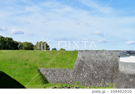山形市　山形城　国史跡　本丸石垣　土塀　土塁 109402010