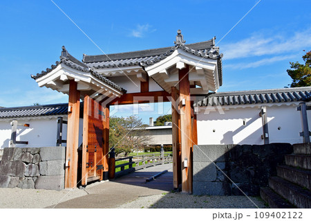 山形市 山形城 国史跡 本丸大手門 桝形 高麗門 大手橋 土塀 山形市 山形城 国史跡 本丸大手門 桝形 高麗門 大手橋 土塀 109402122