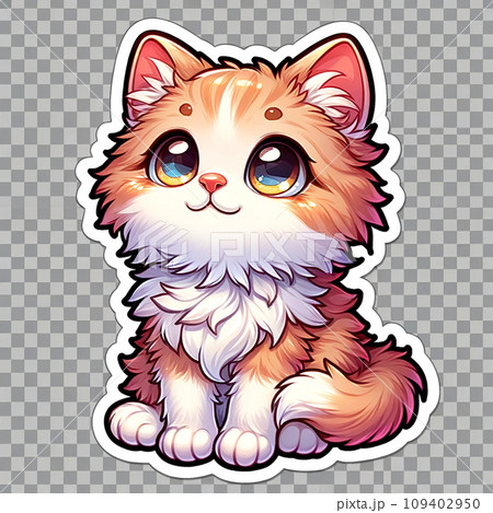 見上げるかわいい子猫のイラスト素材 [109402950] - PIXTA