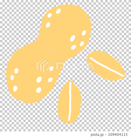Simple illustration of peanuts 109404115