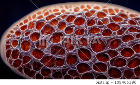 菌類と細胞のクローズアップ 109405390