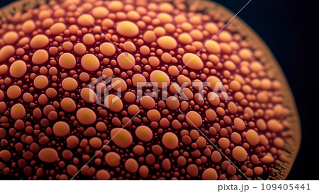 菌類と細胞のクローズアップ 109405441