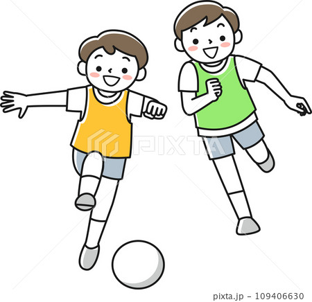 サッカーをする男の子たち 109406630