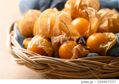 Cape gooseberry, Goldenberry or Physalis peruviana 109407237
