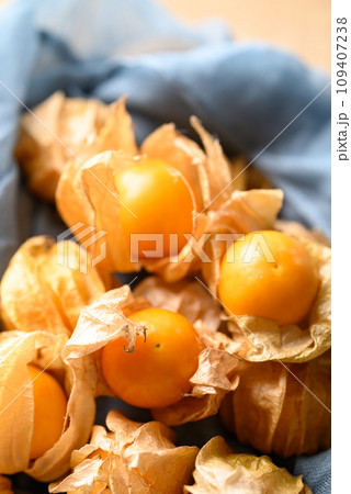 Cape gooseberry, Goldenberry or Physalis peruviana Cape gooseberry, Goldenberry or Physalis peruviana 109407238