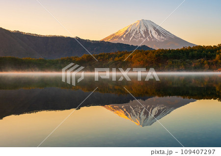 夜明けの富士山(西湖にて) 夜明けの富士山(西湖にて) 109407297