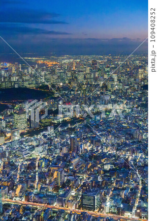 暮れゆく東京タワーが見えるトワイライトタイム 109408252