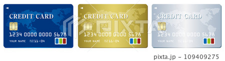 Credit card set illustration vector 109409275