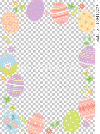 cute easter frame 109410277