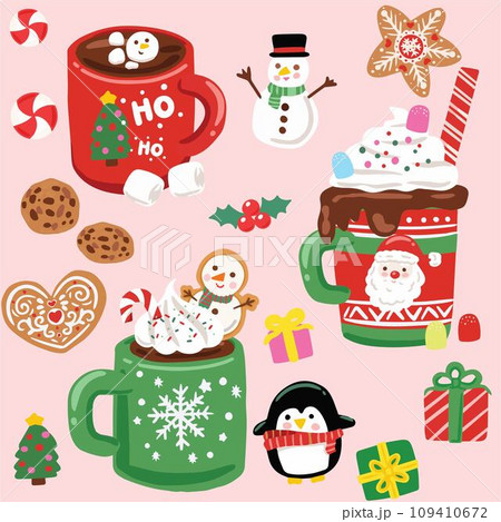 Christmas elements cute decorations holiday Santa Claus 109410672