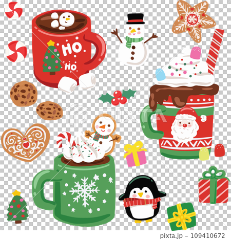 Christmas elements cute decorations holiday Santa Claus 109410672