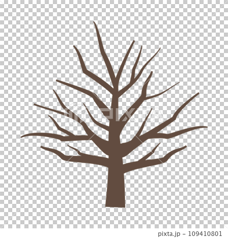Image illustration of a tree with fallen leaves/dead tree 109410801