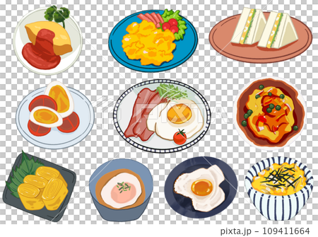 插圖集的蛋菜餚 插圖集的蛋菜餚 109411664