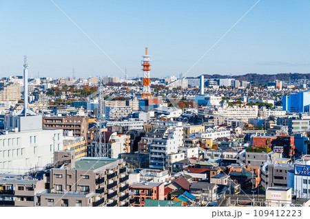 東京都 八王子駅から東側の市街風景 東京都 八王子駅から東側の市街風景 109412223