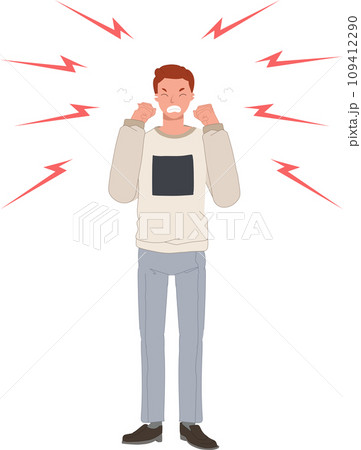 Aggressive Anger. Furious Very Angry Person. Aggressive Anger. Furious Very Angry Person. 109412290